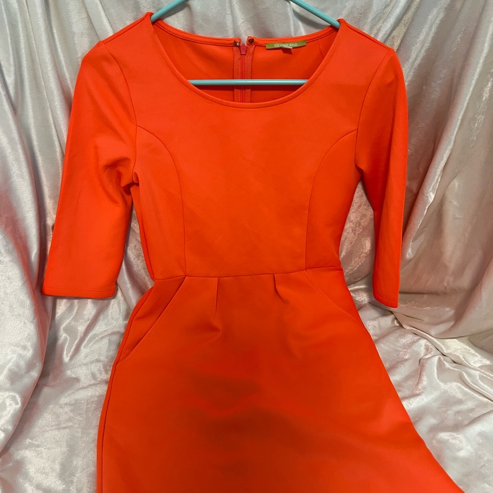 Gianni Bini orange dress with pockets